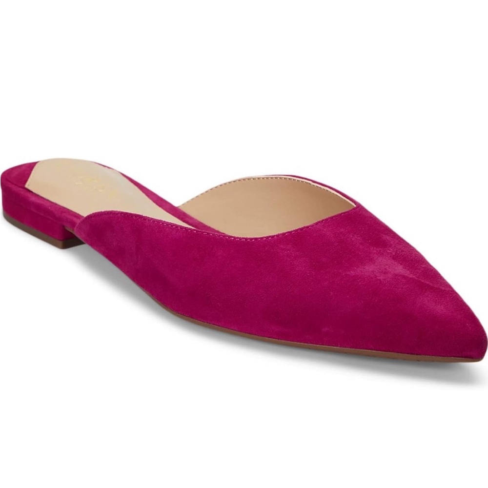 RALPH LAUREN suede mules